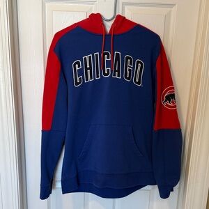 Majestic Blue and Red Chicago Cubs Hooded Sweatshirt
Mens Large